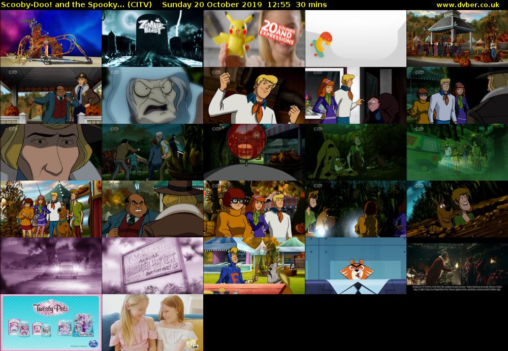 Scooby-Doo! and the Spooky... (CITV) Sunday 20 October 2019 12:55 - 13:25