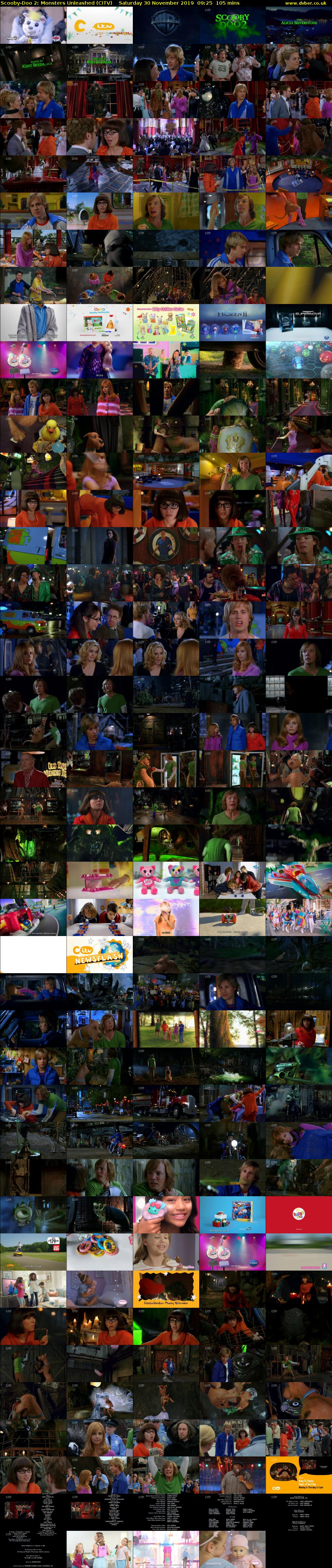 Scooby-Doo 2: Monsters Unleashed (CITV) Saturday 30 November 2019 09:25 - 11:10