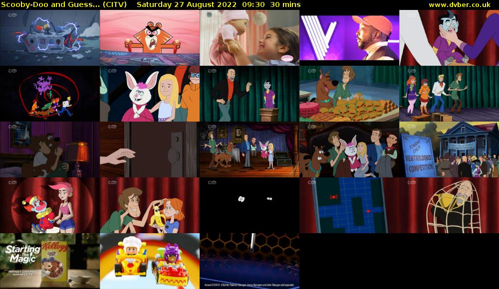 Scooby-Doo and Guess... (CITV) Saturday 27 August 2022 09:30 - 10:00
