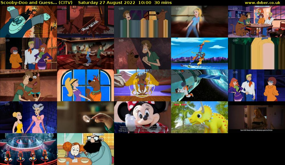 Scooby-Doo and Guess... (CITV) Saturday 27 August 2022 10:00 - 10:30