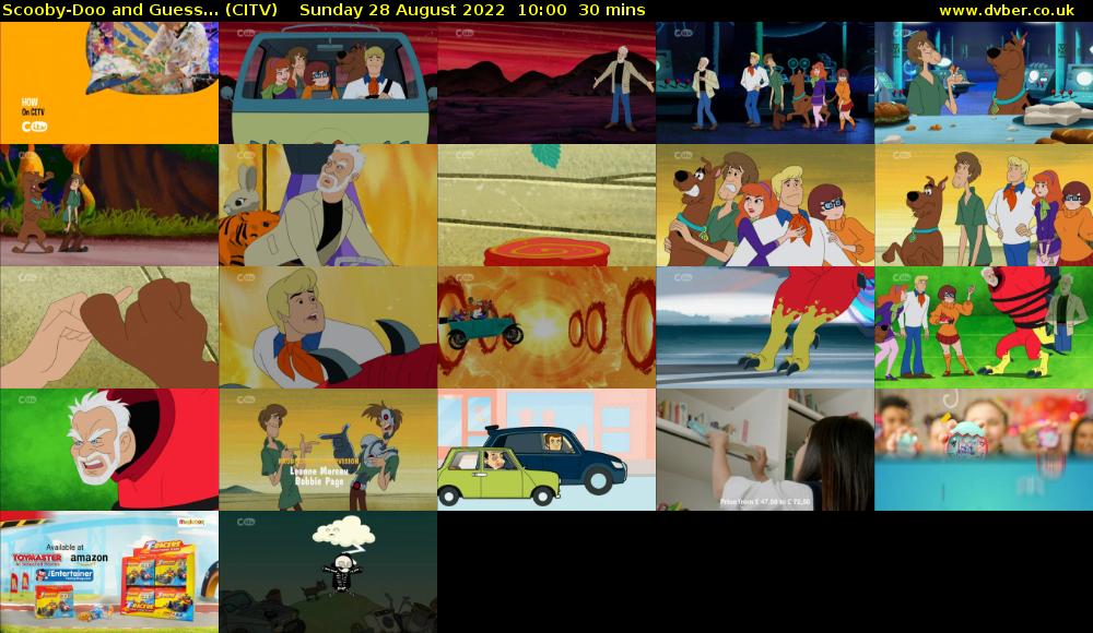 Scooby-Doo and Guess... (CITV) Sunday 28 August 2022 10:00 - 10:30