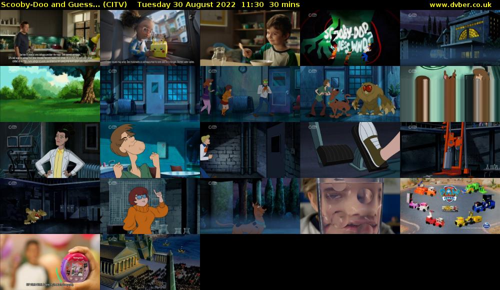 Scooby-Doo and Guess... (CITV) Tuesday 30 August 2022 11:30 - 12:00