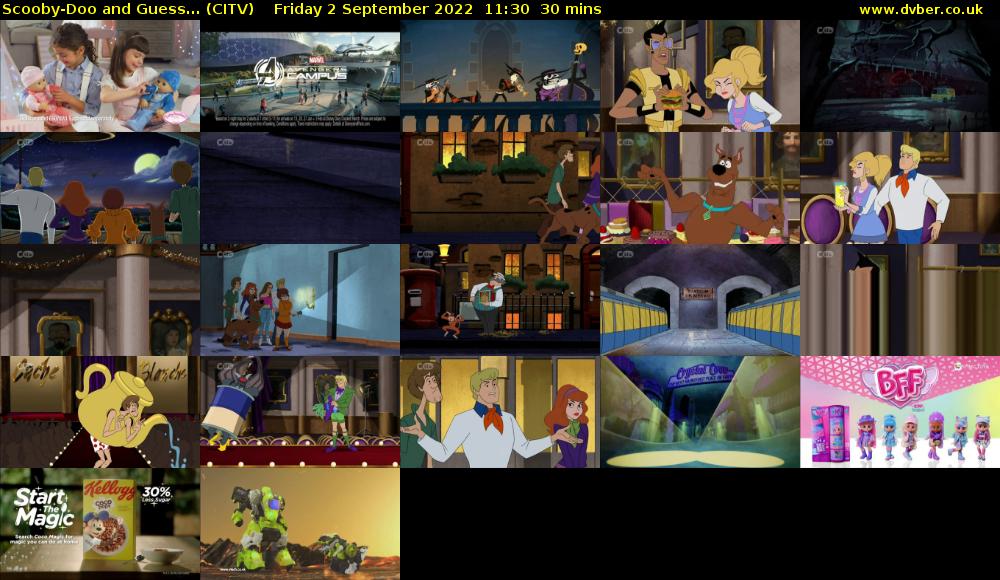Scooby-Doo and Guess... (CITV) Friday 2 September 2022 11:30 - 12:00