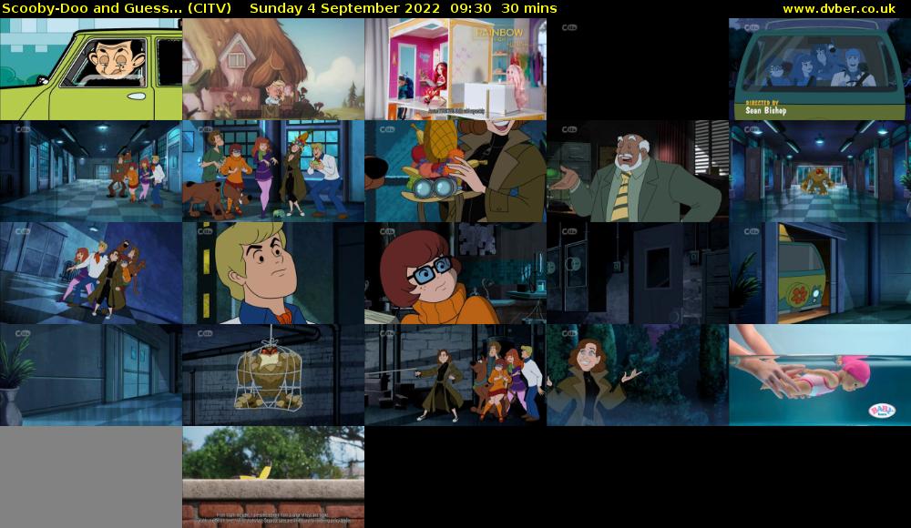 Scooby-Doo and Guess... (CITV) Sunday 4 September 2022 09:30 - 10:00