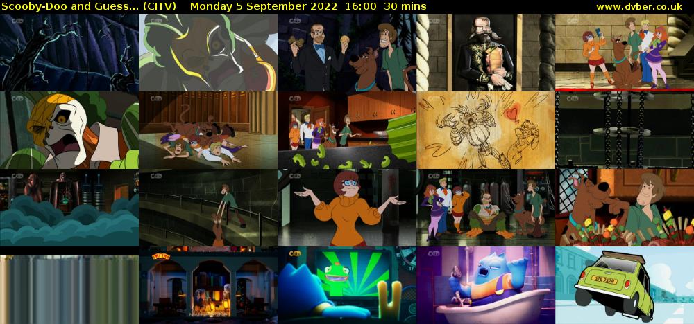 Scooby-Doo and Guess... (CITV) Monday 5 September 2022 16:00 - 16:30