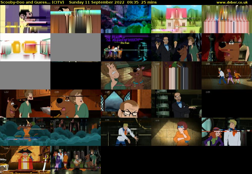 Scooby-Doo and Guess... (CITV) Sunday 11 September 2022 09:35 - 10:00