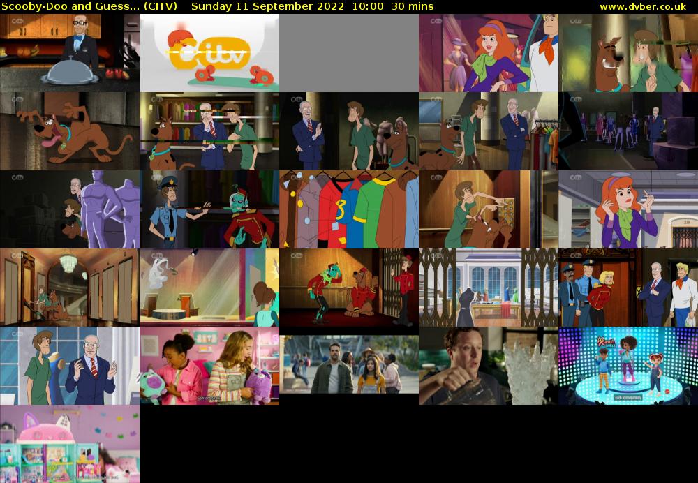 Scooby-Doo and Guess... (CITV) Sunday 11 September 2022 10:00 - 10:30