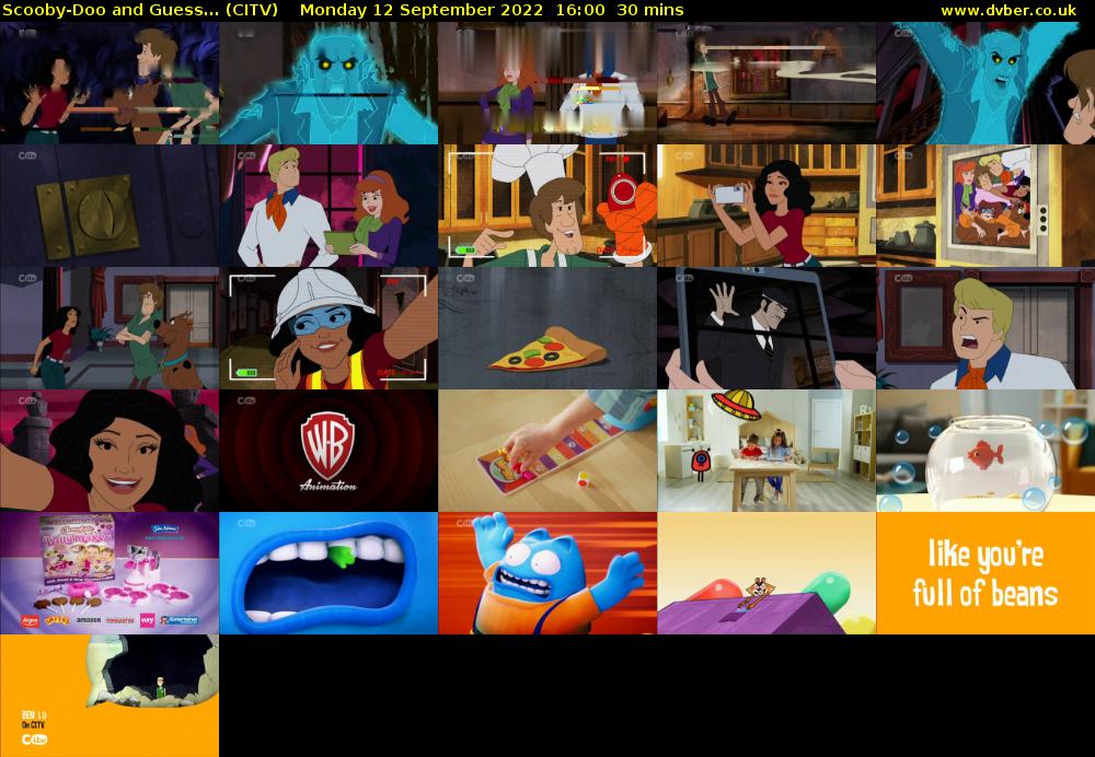 Scooby-Doo and Guess... (CITV) Monday 12 September 2022 16:00 - 16:30