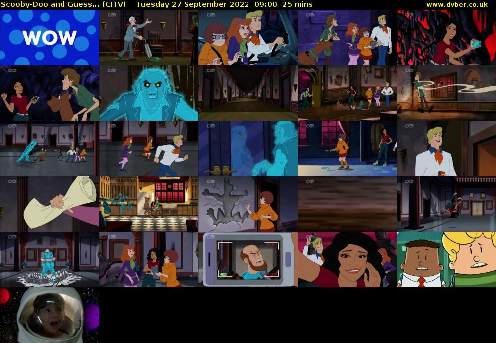 Scooby-Doo and Guess... (CITV) Tuesday 27 September 2022 09:00 - 09:25
