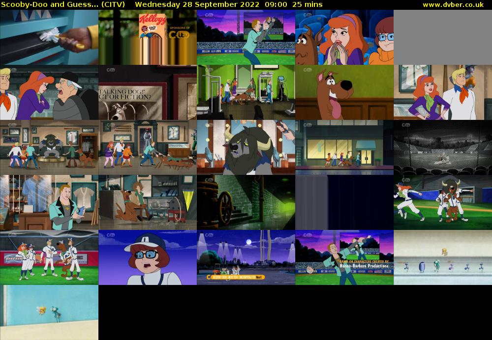 Scooby-Doo and Guess... (CITV) Wednesday 28 September 2022 09:00 - 09:25