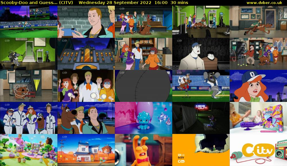 Scooby-Doo and Guess... (CITV) Wednesday 28 September 2022 16:00 - 16:30