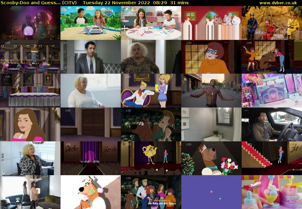 Scooby-Doo and Guess... (CITV) Tuesday 22 November 2022 08:29 - 09:00