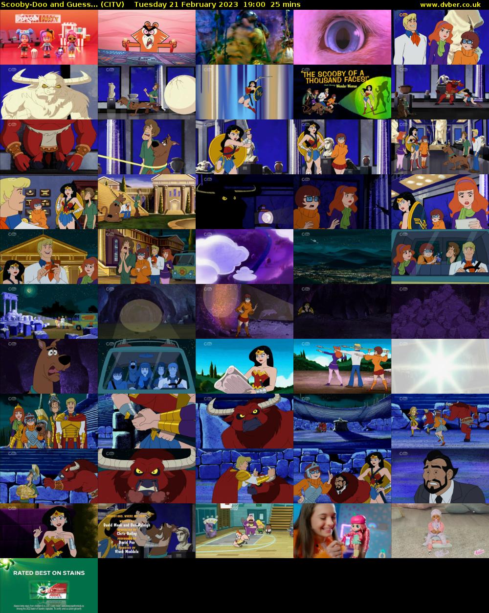 Scooby-Doo and Guess... (CITV) Tuesday 21 February 2023 19:00 - 19:25