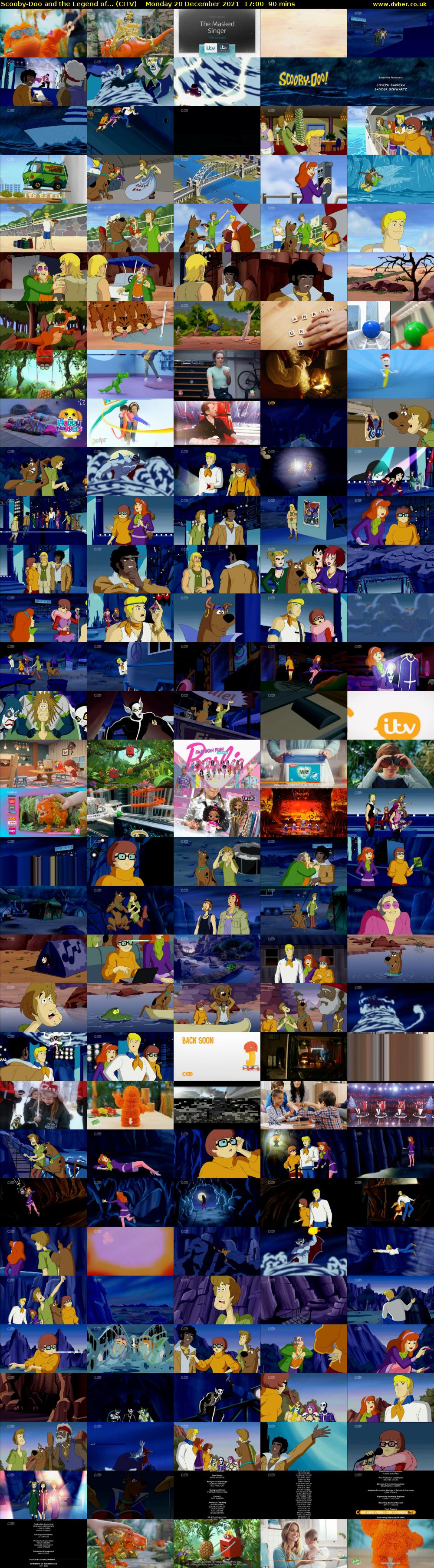 Scooby-Doo and the Legend of... (CITV) Monday 20 December 2021 17:00 - 18:30