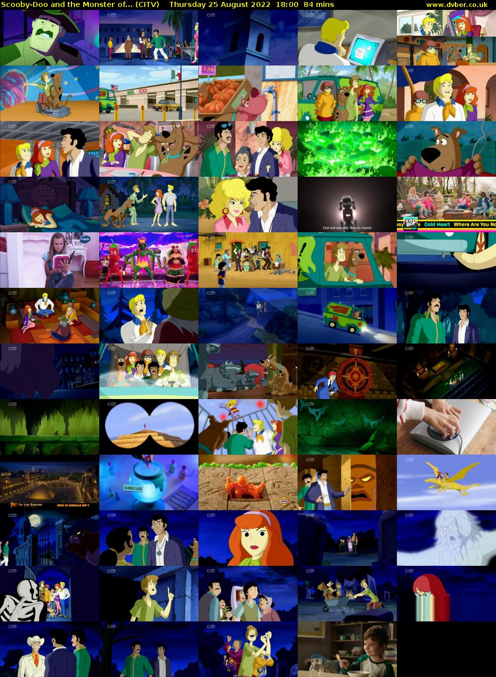 Scooby-Doo and the Monster of... (CITV) Thursday 25 August 2022 18:00 - 19:24