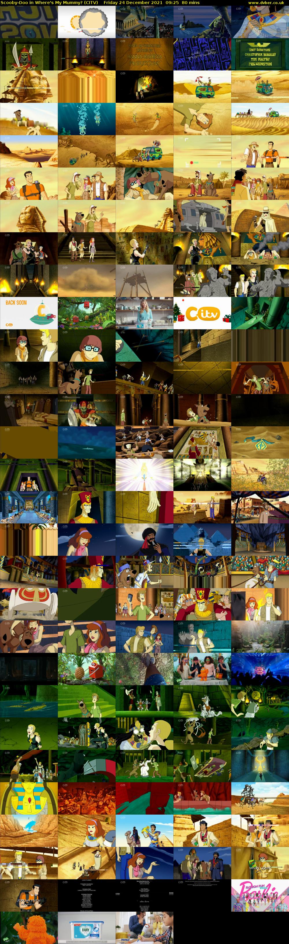 Scooby-Doo in Where's My Mummy? (CITV) Friday 24 December 2021 09:25 - 10:45