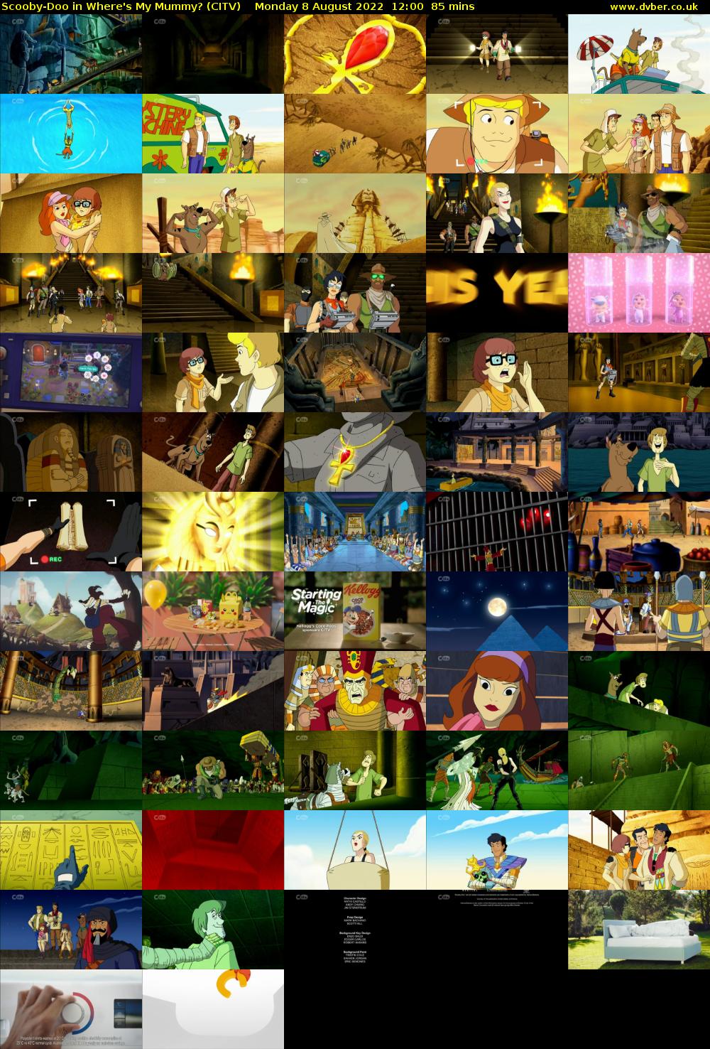 Scooby-Doo in Where's My Mummy? (CITV) Monday 8 August 2022 12:00 - 13:25