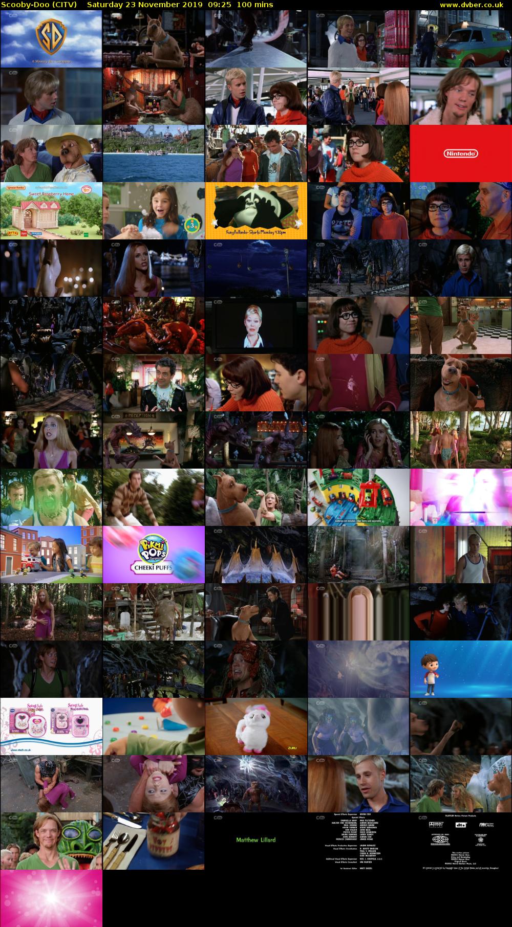 Scooby-Doo (CITV) Saturday 23 November 2019 09:25 - 11:05