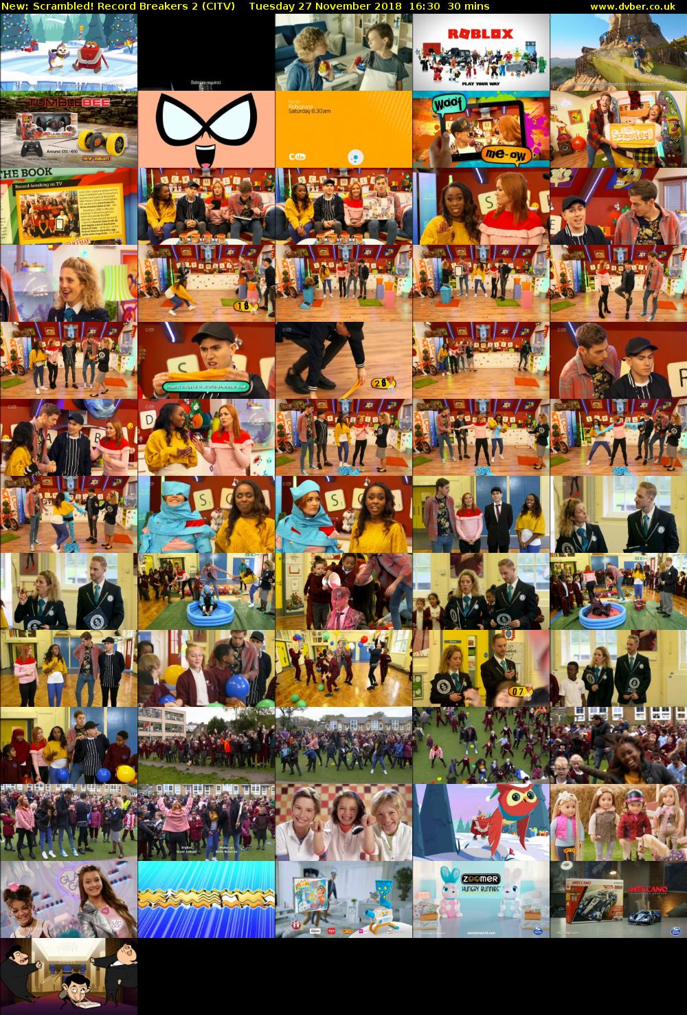 Scrambled! Record Breakers 2 (CITV) Tuesday 27 November 2018 16:30 - 17:00
