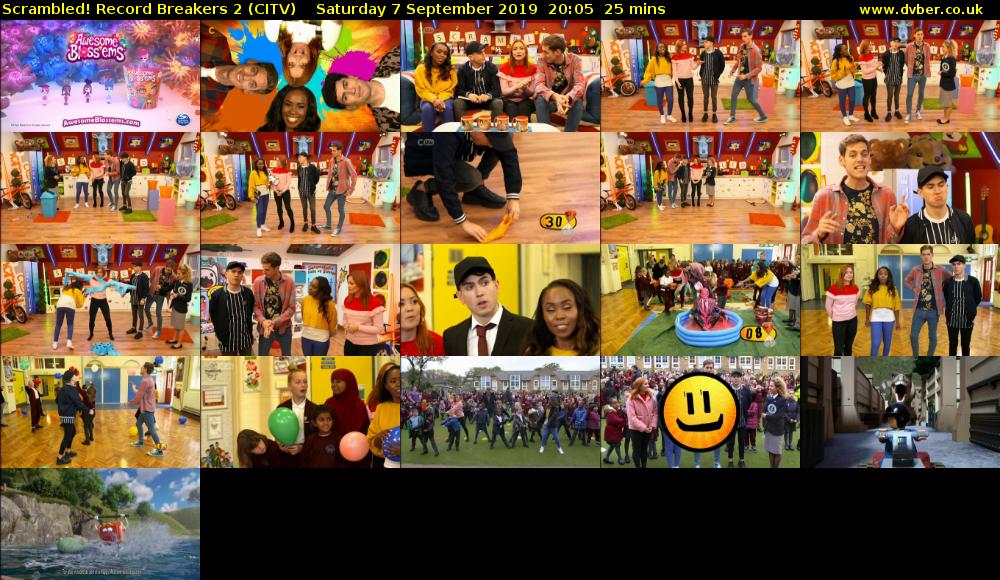 Scrambled! Record Breakers 2 (CITV) Saturday 7 September 2019 20:05 - 20:30