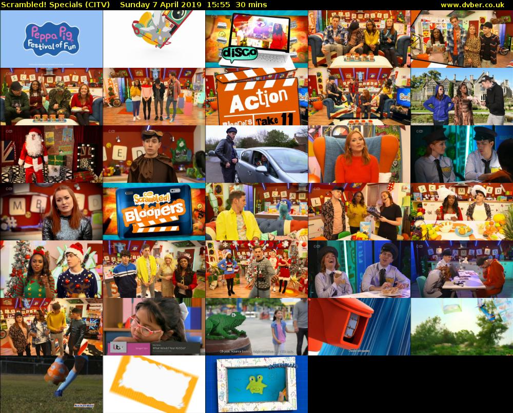 Scrambled! Specials (CITV) Sunday 7 April 2019 15:55 - 16:25