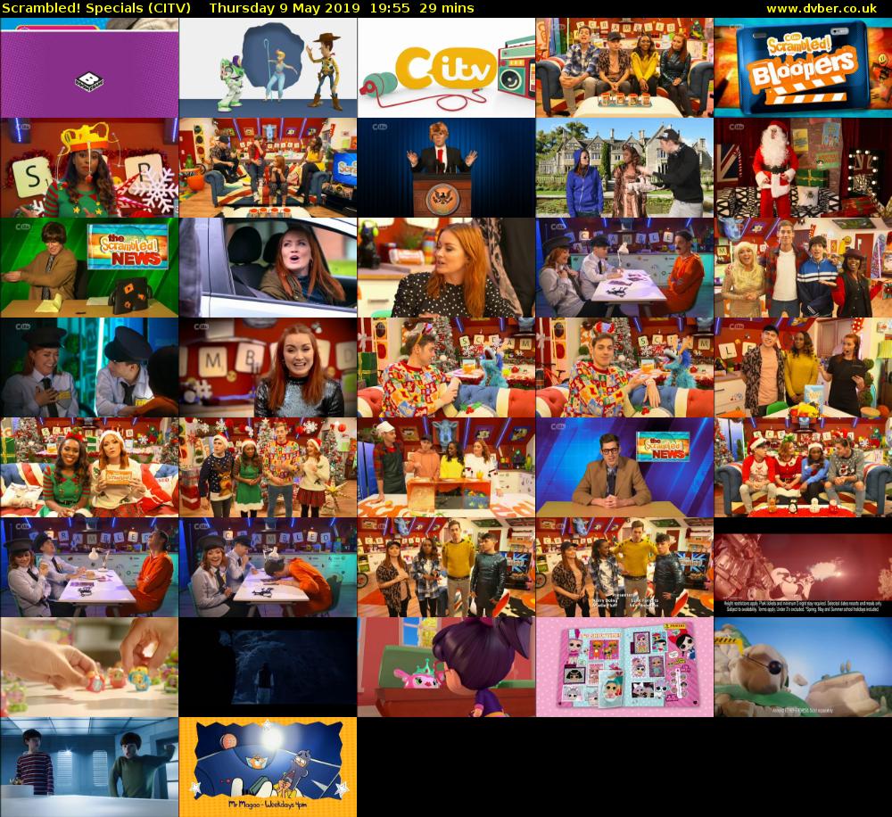 Scrambled! Specials (CITV) Thursday 9 May 2019 19:55 - 20:24