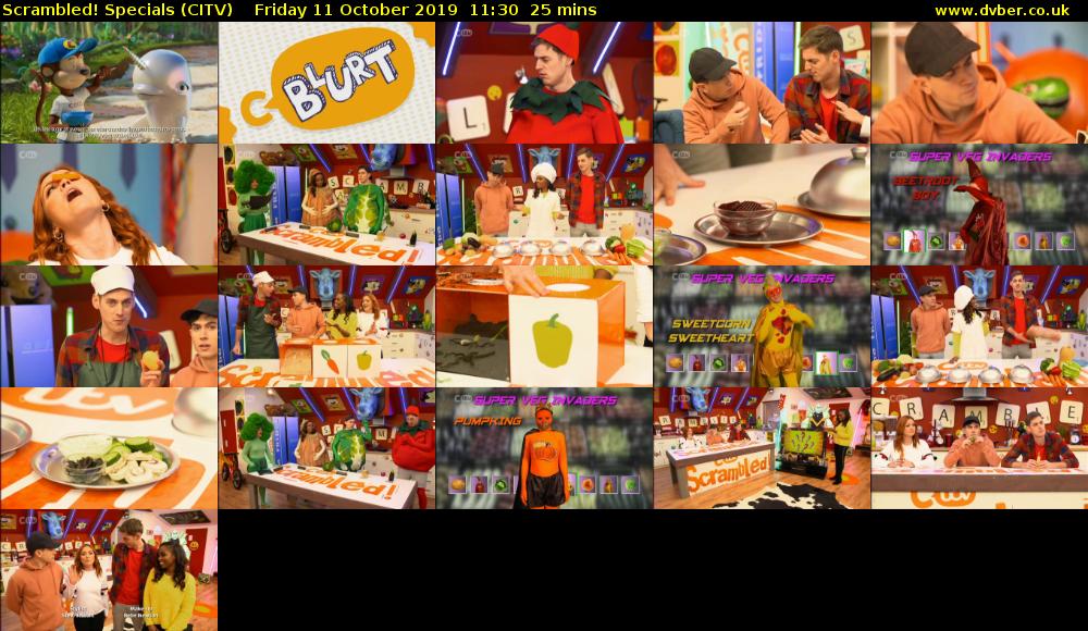 Scrambled! Specials (CITV) Friday 11 October 2019 11:30 - 11:55