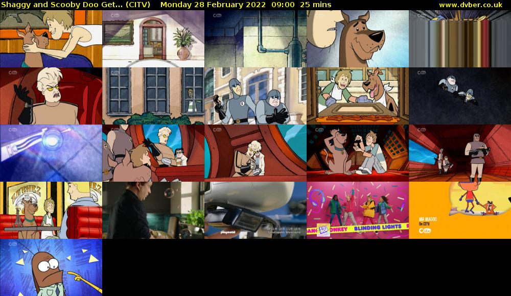 Shaggy and Scooby Doo Get... (CITV) Monday 28 February 2022 09:00 - 09:25