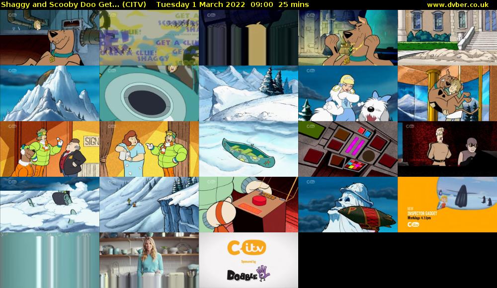 Shaggy and Scooby Doo Get... (CITV) Tuesday 1 March 2022 09:00 - 09:25