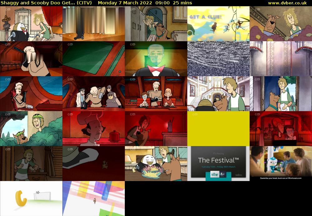 Shaggy and Scooby Doo Get... (CITV) Monday 7 March 2022 09:00 - 09:25