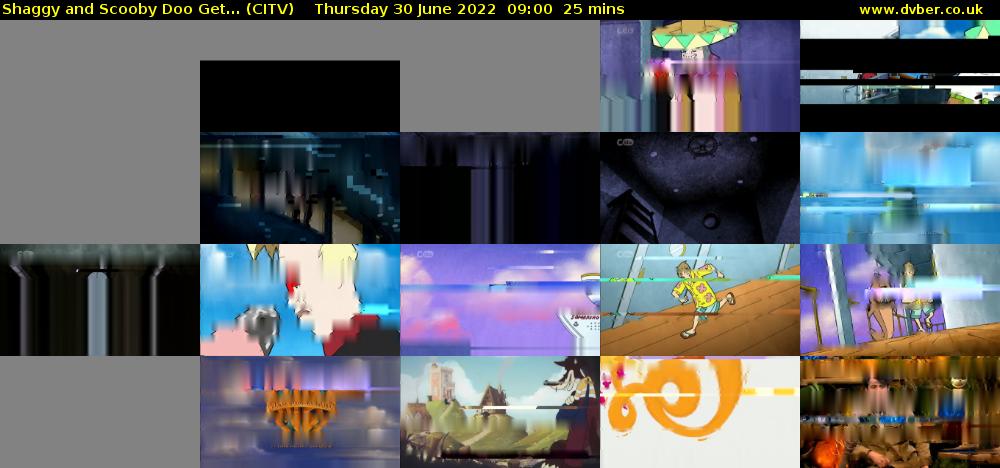 Shaggy and Scooby Doo Get... (CITV) Thursday 30 June 2022 09:00 - 09:25