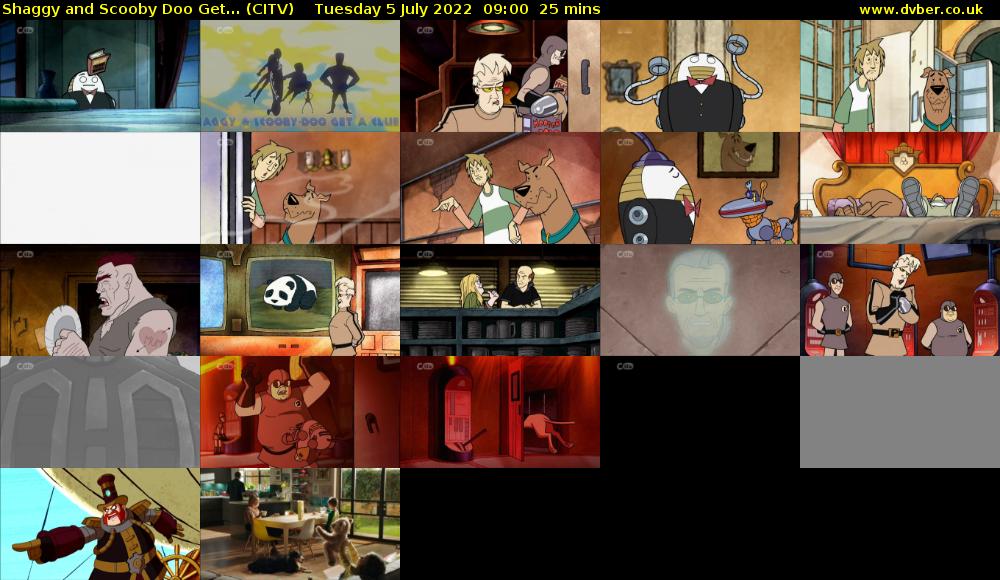 Shaggy and Scooby Doo Get... (CITV) Tuesday 5 July 2022 09:00 - 09:25