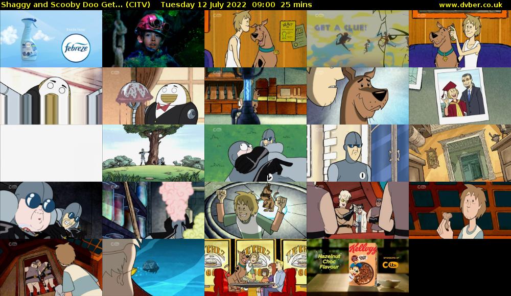 Shaggy and Scooby Doo Get... (CITV) Tuesday 12 July 2022 09:00 - 09:25