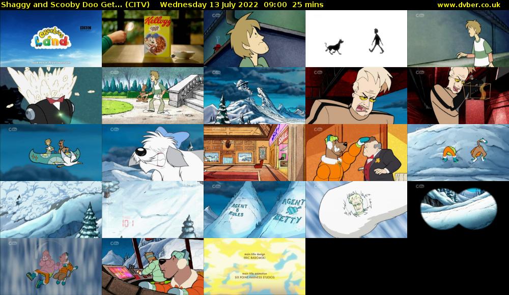 Shaggy and Scooby Doo Get... (CITV) Wednesday 13 July 2022 09:00 - 09:25