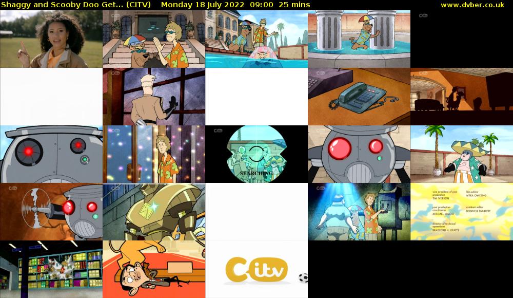 Shaggy and Scooby Doo Get... (CITV) Monday 18 July 2022 09:00 - 09:25