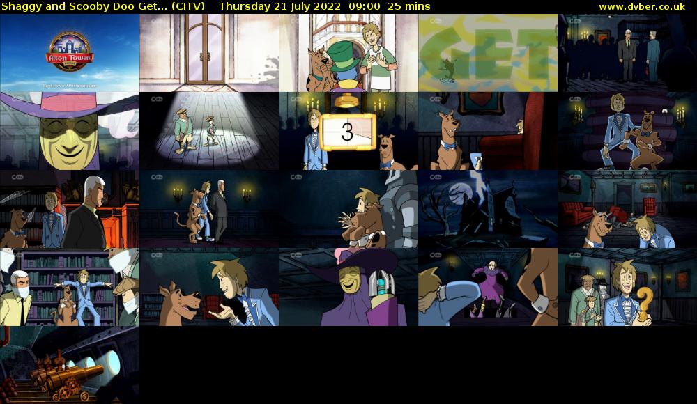 Shaggy and Scooby Doo Get... (CITV) Thursday 21 July 2022 09:00 - 09:25