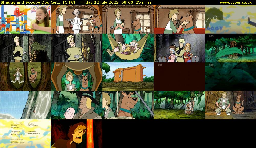Shaggy and Scooby Doo Get... (CITV) Friday 22 July 2022 09:00 - 09:25