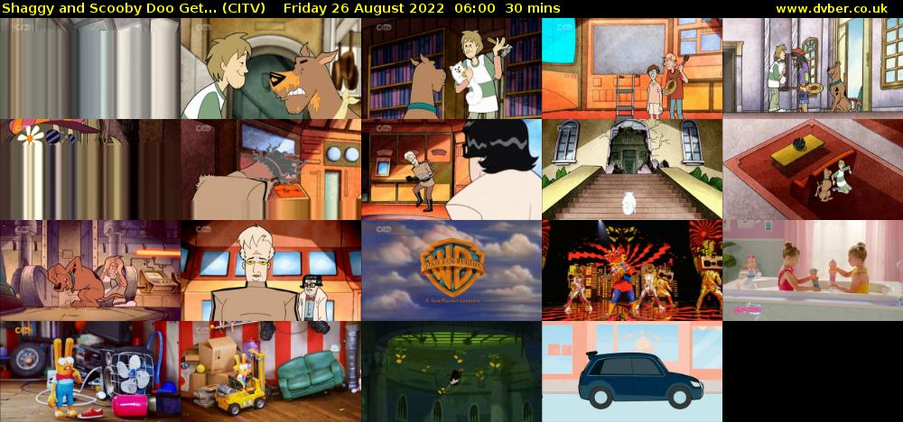Shaggy and Scooby Doo Get... (CITV) Friday 26 August 2022 06:00 - 06:30