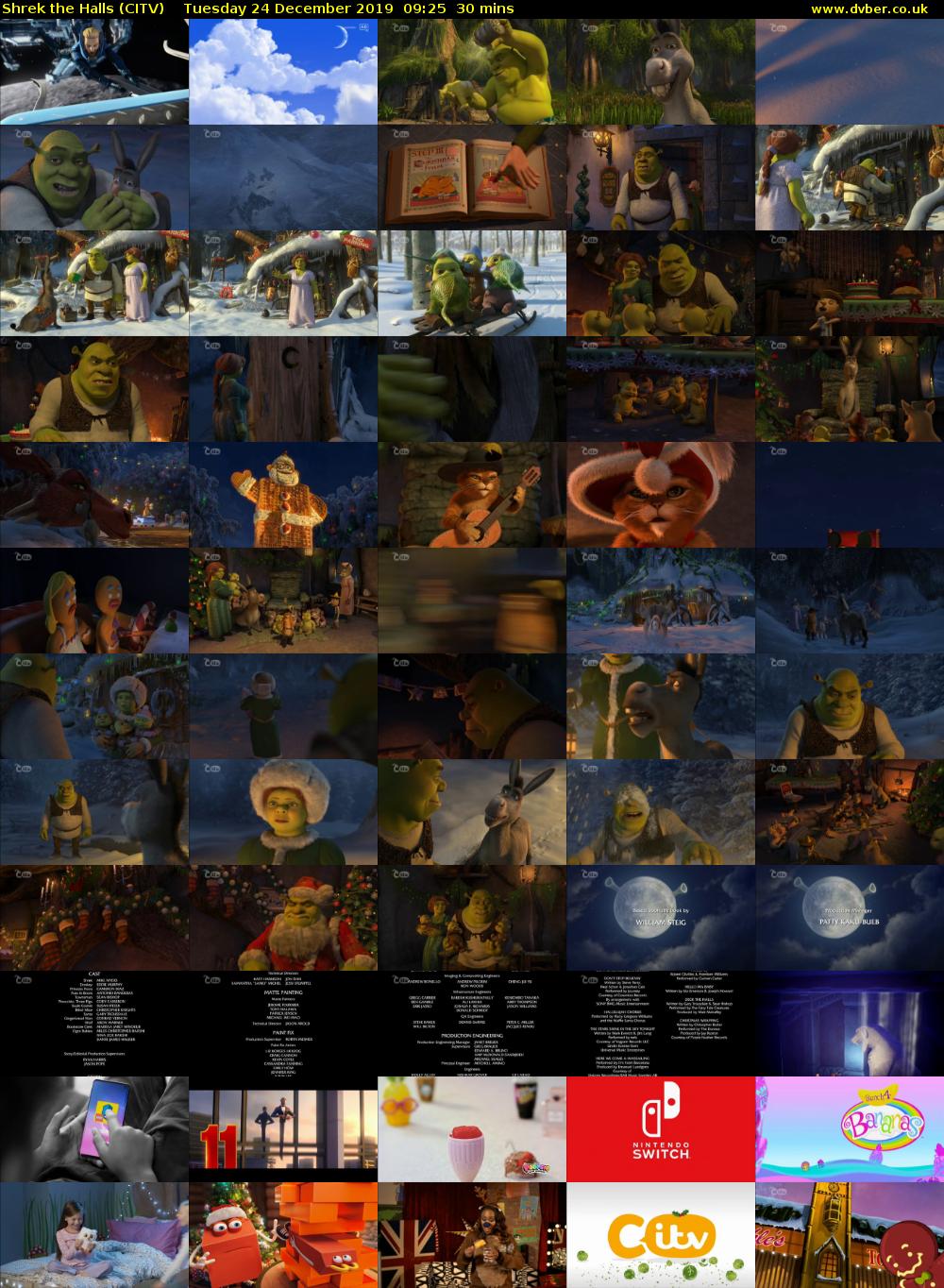 Shrek the Halls (CITV) Tuesday 24 December 2019 09:25 - 09:55
