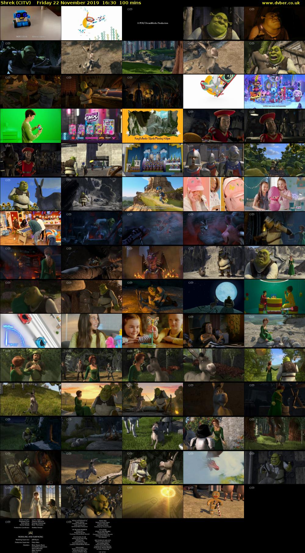 Shrek (CITV) Friday 22 November 2019 16:30 - 18:10