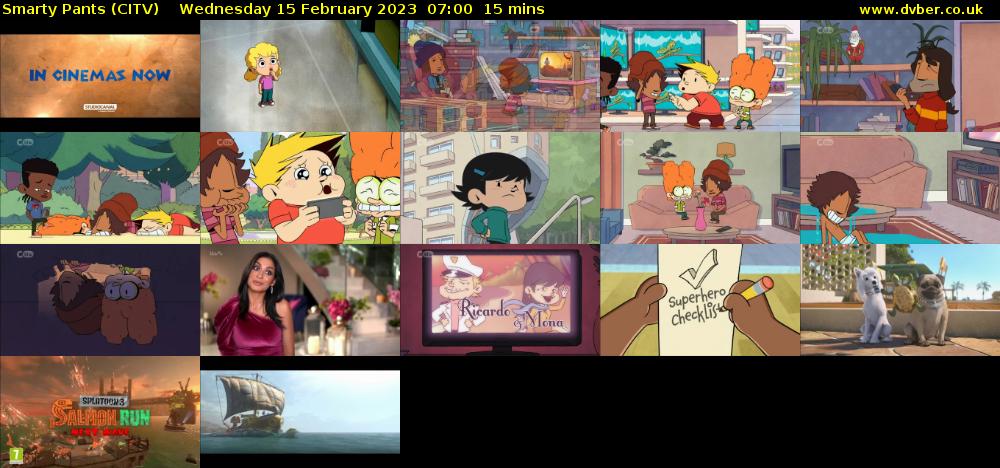 Smarty Pants (CITV) Wednesday 15 February 2023 07:00 - 07:15
