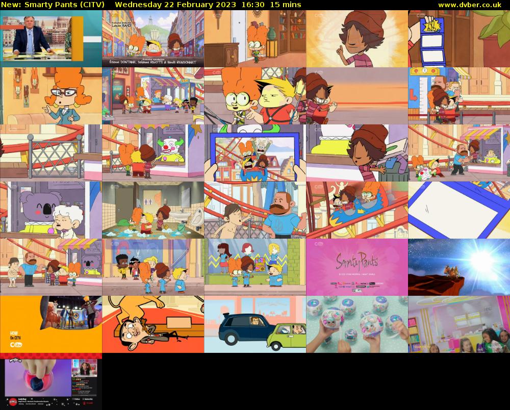 Smarty Pants (CITV) Wednesday 22 February 2023 16:30 - 16:45
