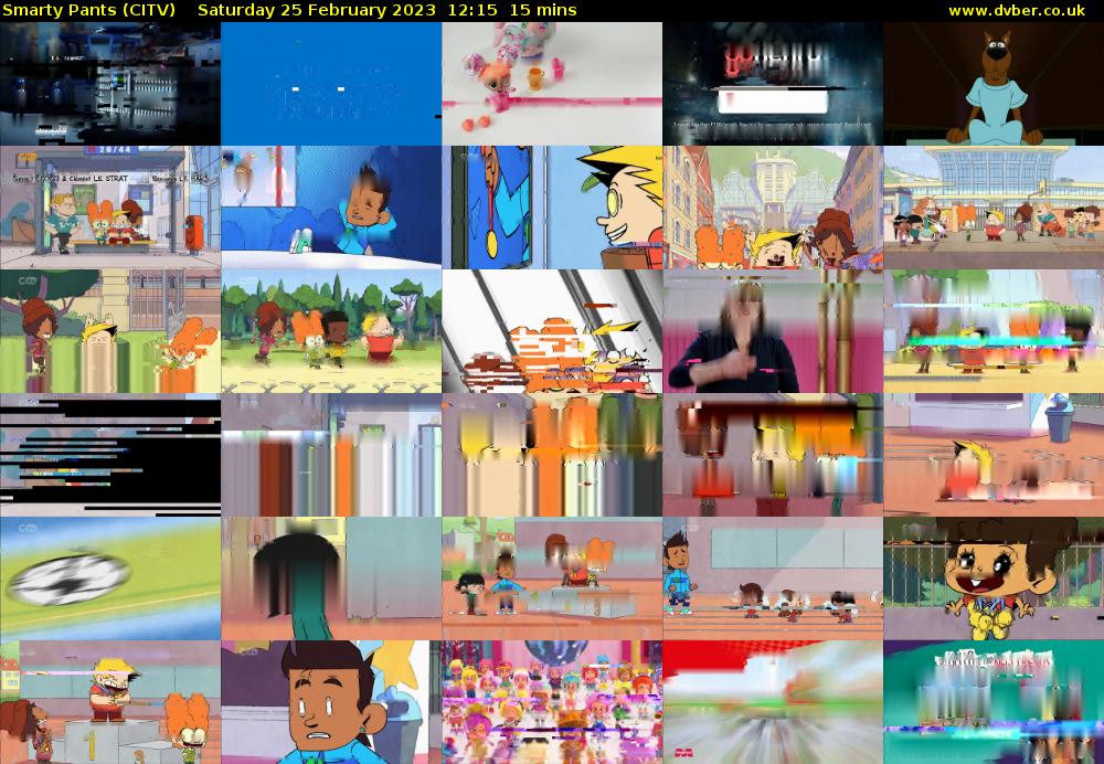 Smarty Pants (CITV) Saturday 25 February 2023 12:15 - 12:30