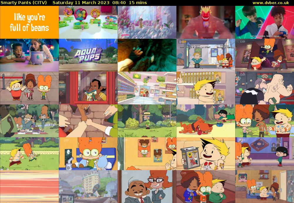 Smarty Pants (CITV) Saturday 11 March 2023 08:40 - 08:55