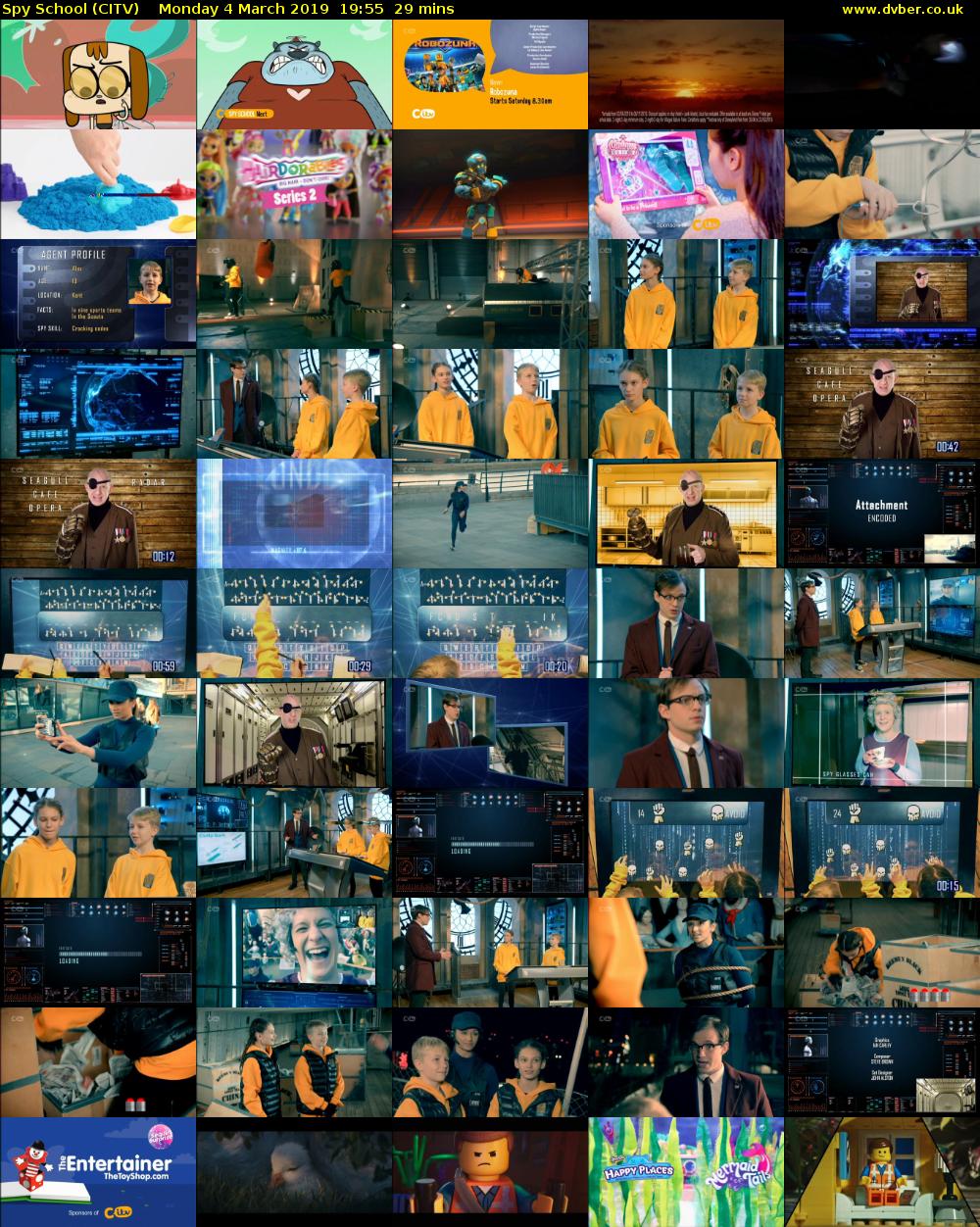 Spy School (CITV) Monday 4 March 2019 19:55 - 20:24