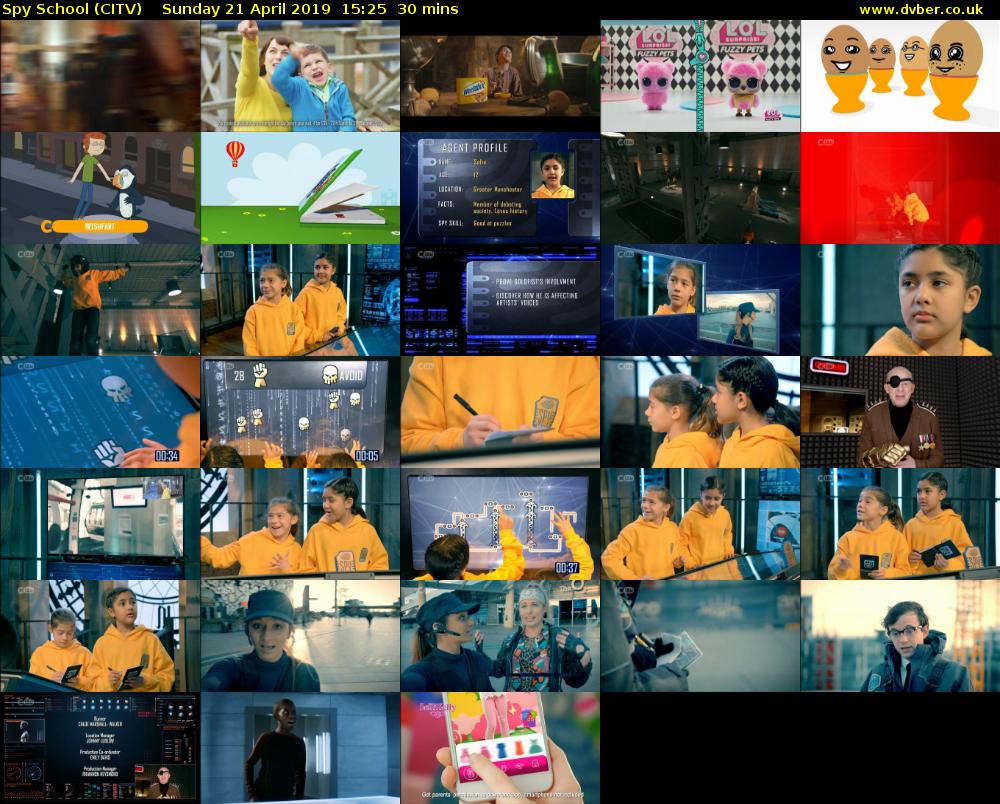 Spy School (CITV) Sunday 21 April 2019 15:25 - 15:55