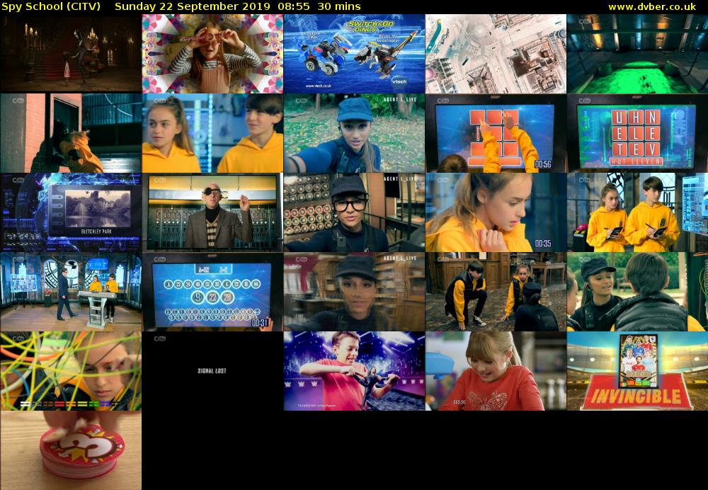 Spy School (CITV) Sunday 22 September 2019 08:55 - 09:25