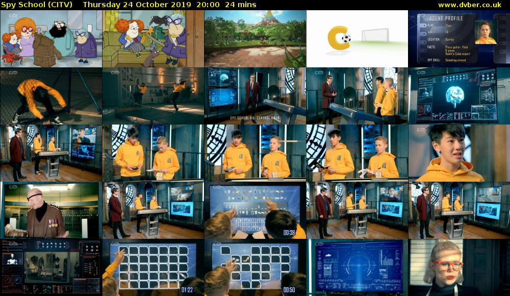 Spy School (CITV) Thursday 24 October 2019 20:00 - 20:24