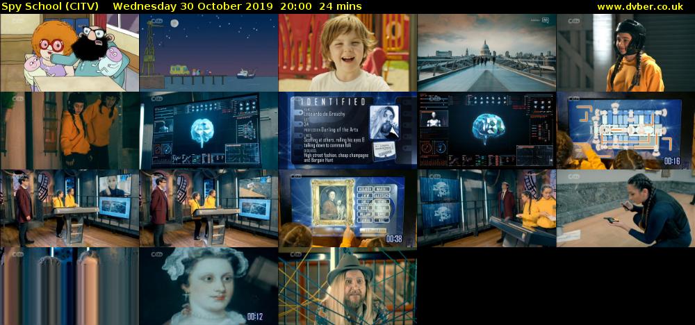 Spy School (CITV) Wednesday 30 October 2019 20:00 - 20:24