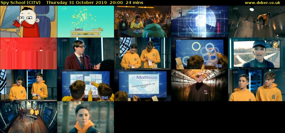 Spy School (CITV) Thursday 31 October 2019 20:00 - 20:24